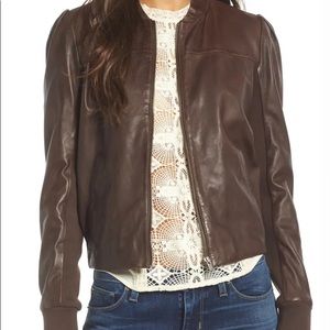 Hinge | Leather Bomber Jacket